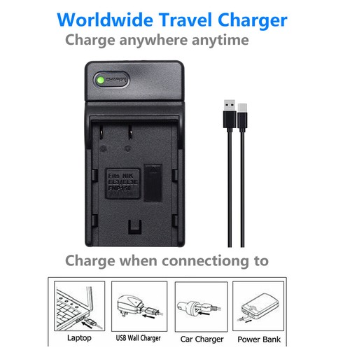 EN-EL3E 7.4V 1600mAh Rechargeable Li-Ion Battery OR Charger for Nikon D SERIES - Picture 46 of 48