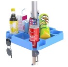 Keten 16" Beach Umbrella Table Tray with 4 Cup Holders, 4 Snack Compartments, 4