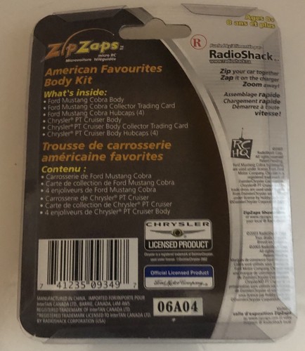 ZipZaps Micro RC American Favourites Body Kit 607505 Ford Mustang PT Cruiser - Bild 2 von 2