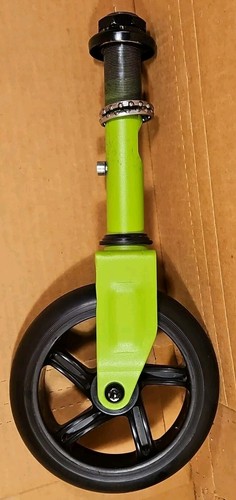 Authentic Razor Black Label E90 Scooter Front Fork W/Wheel Previously Owned