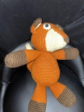 Fox Knit Crochet Handmade Jumbo Stuffed Animal Toy 14