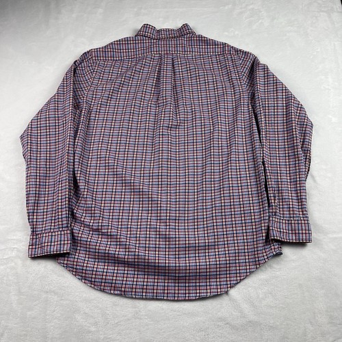 Ralph Lauren Shirt Mens Large Red-Blue Plaid Long Sleeve Preppy Casual - Picture 9 of 16