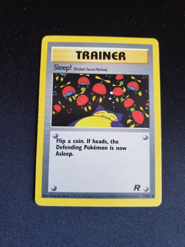 2000 Vintage WOTC Pokémon Team Rocket Unlimited Sleep Trainer #79/82 - LP - Picture 1 of 2