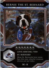 2021-22 Upper Deck MVP Mascot Gaming Cards Sparkle #M8 Bernie the St. Bernard
