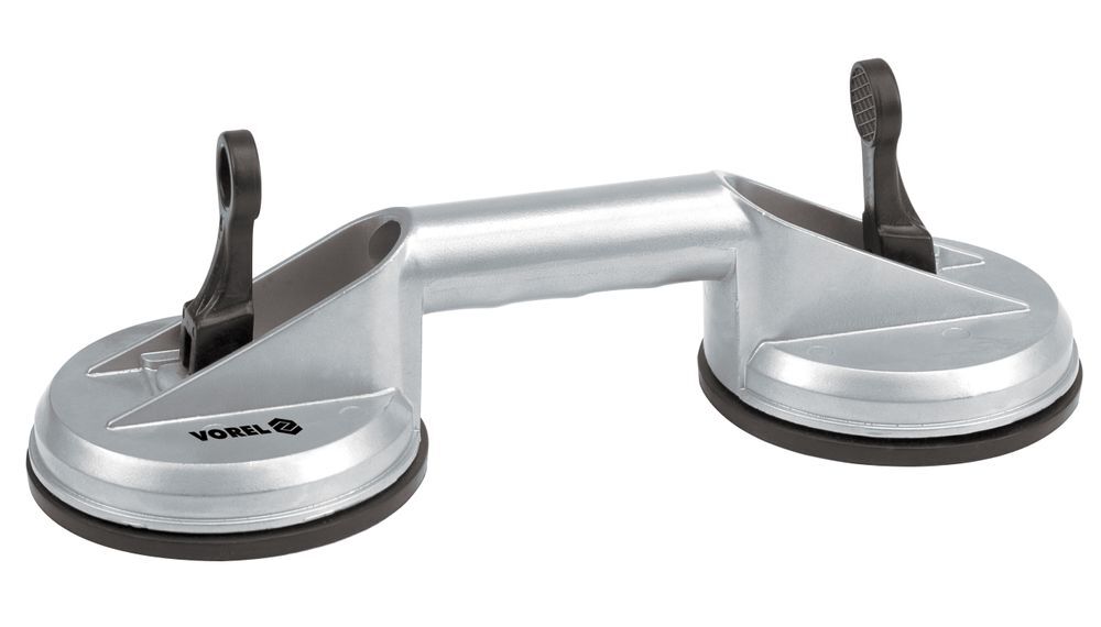 Doble Ventosas de Cristal 115mm Taza la Succión Vakuumheber Aluminio Abultado