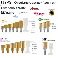 US Dental Attachment Locator Abutment for Hiossen/Zimmer/Nobel Biocare/Bego/Mis