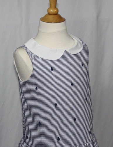 JANIE AND JACK girls dress 8 EMBROIDERED SAILBOAT dress - Picture 5 of 10