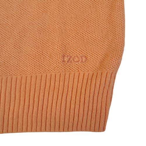 Izod Damenpullover XL Pullover Rundhalsausschnitt Langarm orange leicht x large - Bild 6 von 8