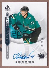 2020-21 SP Authentic Future Watch #151 Nikolai Knyzhov RC AUTO /999 - SHARKS
