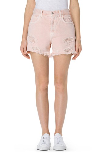 NWT J Brand Ivy High Rise Distressed Shorts Coquette (Pink) Size 24, 25, 26 $198 - Picture 5 of 11
