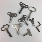 8 x vintage clock winding keys - brass, steel - Garant - variety of sizes