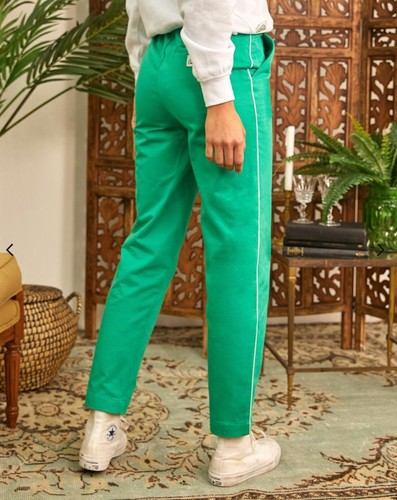 Pantalones RVCA x Camille Rowe Aros Colaborables Verdes Para Mujer Talla Mediana - Imagen 3 de 10