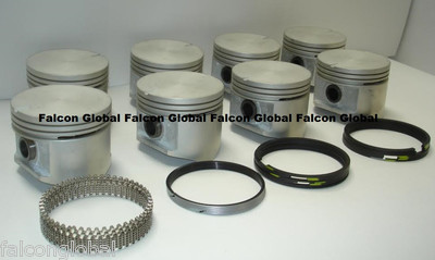 Plymouth Dodge Chrysler 383 Cast Pistons 8 Cast Rings .030" Silvolite 1960-71 Plymouth Dodge Chrysler 383 Cast Pistons 8 Cast Rings .030" Silvolite 1960-71