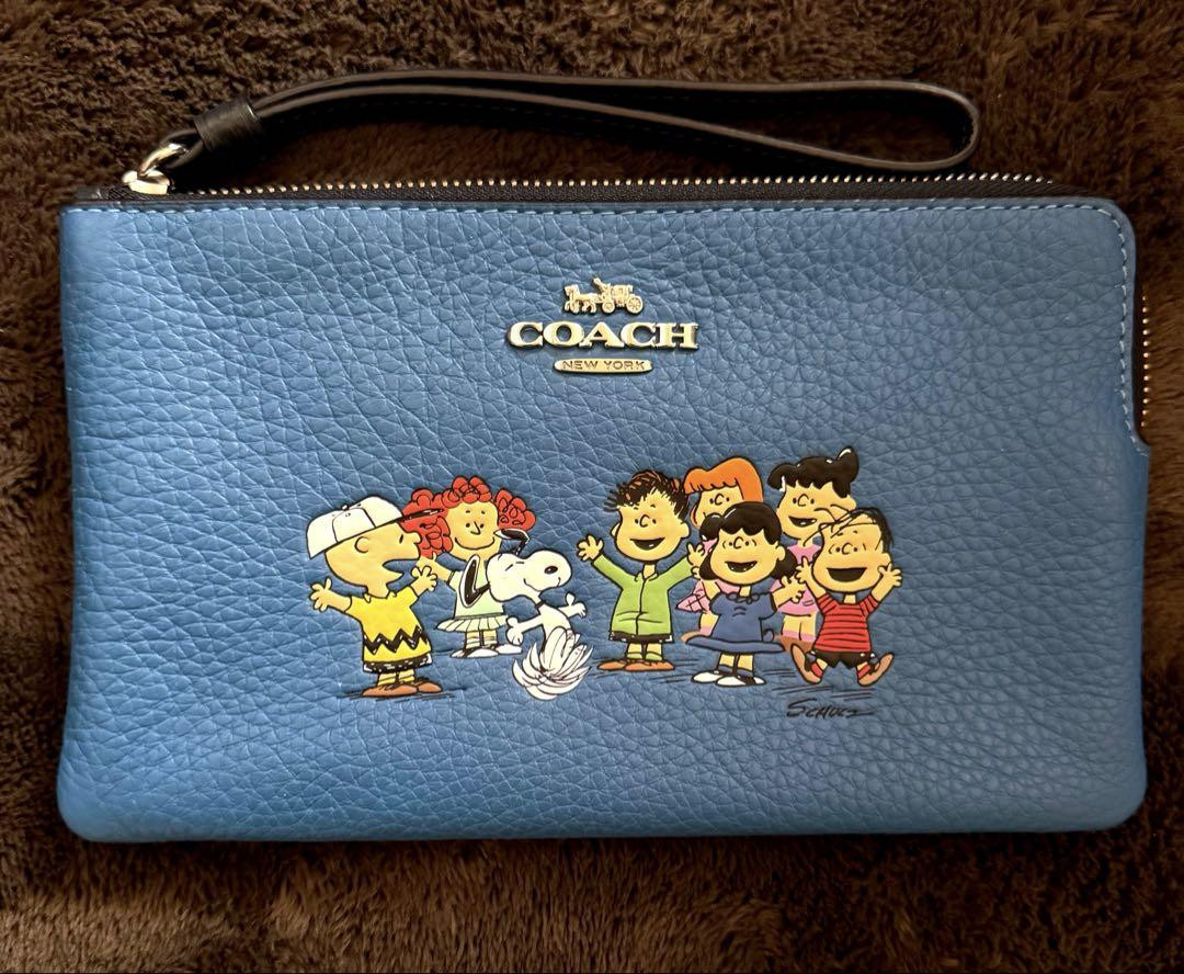 Coach x Snoopy Blue Pouch | eBay Coach x Snoopy Blue Pouch | eBay