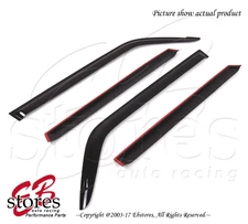 Black Tinted Out-Channel Vent Visor Deflector 4pcs For 2008-2015 Scion xB