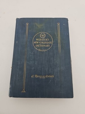 Webster's Collegiate Dictionary 5th edition 1937 Thin paper Thumb Index