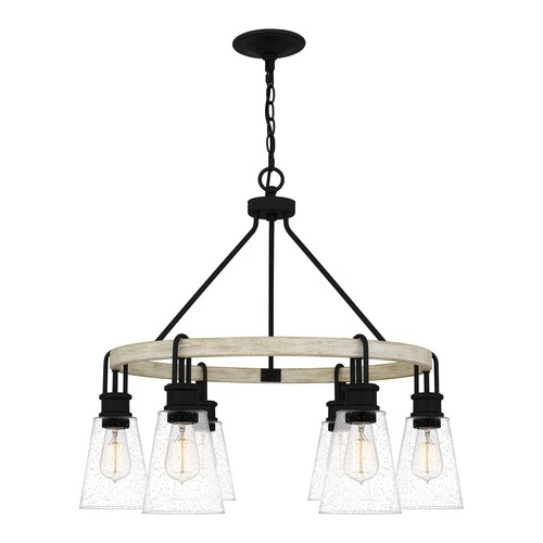 Quoizel Kingsbridge 6-Light Chandelier in Earth Black - Picture 3 of 6