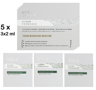 Doctor BABOR Your Moisture Routine Neu & Ovp 5 x 6 ml Clean Formance Creme Serum