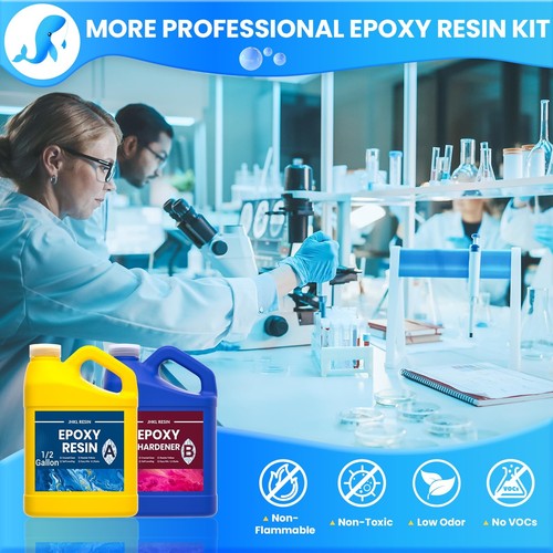 Epoxy 1 Gallon Epoxy Resin Kit Casting & Coating, Art Crafts Crystal Clear an... - Picture 5 of 8
