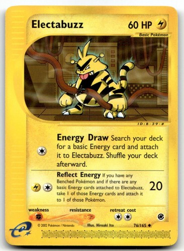 Electabuzz 76/165 Expedition Base Uncommon 2002 Vintage Wotc Pokemon NM - - Picture 1 of 2