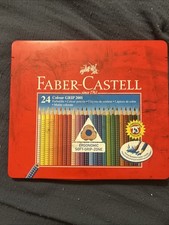 Faber-Castell 24 Colour Grip Coloured Pencil Set - 24 Pencils - New in Box