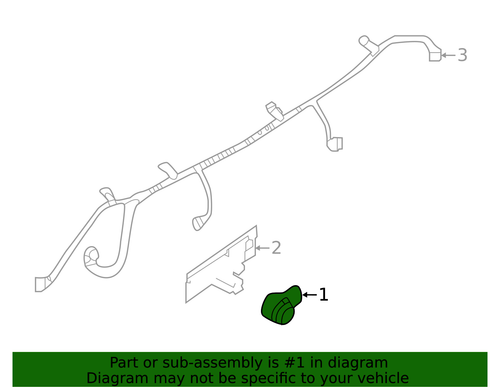 Genuine Nissan Sensor 28438-6CA4B - Picture 2 of 3