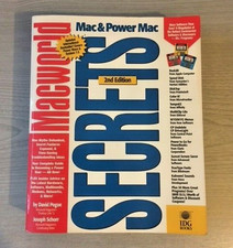 Macworld Mac & Power Mac Secrets David Pogue Joseph Schorr Paperback Book Apple