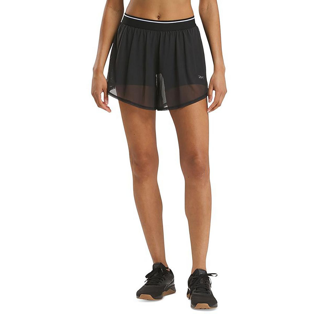 Женские черные тренировочные шорты для фитнеса Reebok Athletic XS BHFO 8417