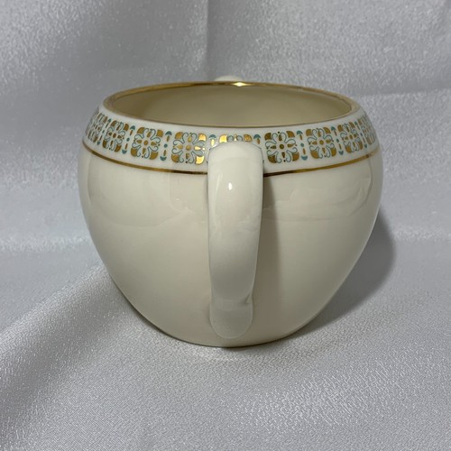 Lenox Rhythm Turquoise and Gold Sugar and Creamer NO LID - Picture 9 of 14