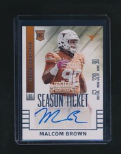 MALCOM BROWN 2015 PANINI CONTENDERS DRAFT PICKS SEASON TICKET RC AUTO #217