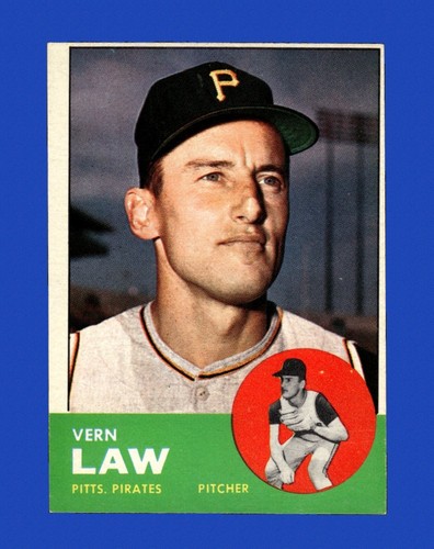 1963 Topps Set-Break #184 Vern Law EX-EXMINT *GMCARDS*