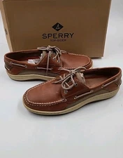 Sperry Top-Sider Billfish 3-Eye Dark Tan Boat Shoe Men's SIZE US 11 - (N4-A9)