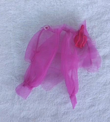 Vtg 1987 Perfume Pretty Barbie Fashion Magenta Jumpsuit & Sheer Crop Jacket#4622 - Picture 11 of 12