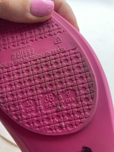 Women's Melissa Flats Size 9 Pink - Picture 9 of 9