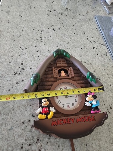 Disney Mickey & Minnie Mouse Hüttenwanduhr *LESEN* - Bild 3 von 22