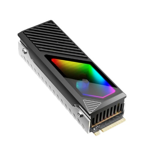 Aluminum M.2 NVMe Heatsink SSDs ARGB Coolers Fan with ARGB Lighting for PC - Afbeelding 9 van 20