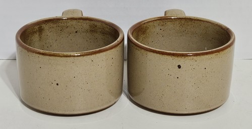 Dansk Nielstone Gewürz Flach Tassen Becher Kaffee Tee Niels Refsgaard Braun - 4er Set - Bild 12 von 16
