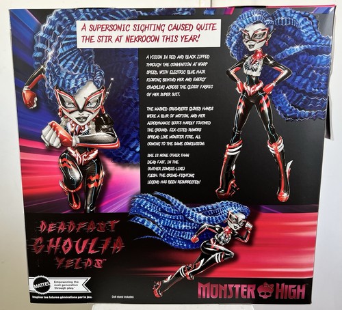 Mattel 2024 SDCC COMIC CON EXCLUSIVE Monster High Deadfast Ghoulia Yelps Doll - Picture 11 of 13