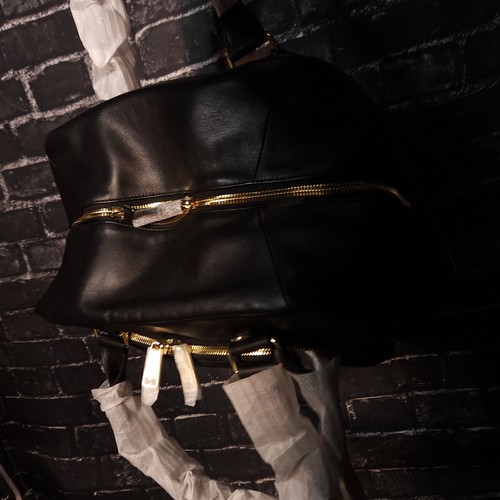 TUMI Adrian Carryall Black Leather Travel Bag Tote Purse - Imagen 4 de 7