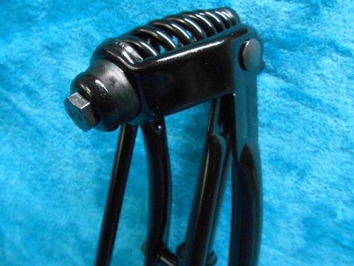 26" Black Cruiser Bicycle Springer Fork Vintage Schwinn Chopper Bike 1“ Headset - Picture 4 of 13