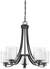 Minka Lavery 4105 Parsons Studio 5 Light 26"W Vantage Chandelier - Sand Coal