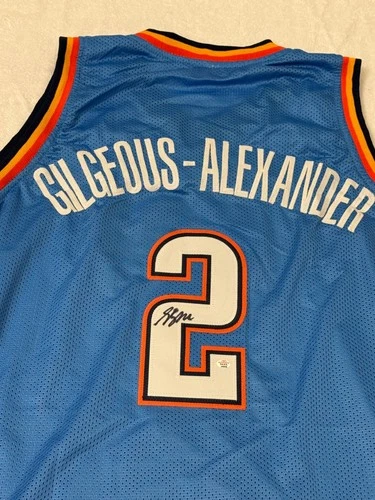 Shai Gilgeous-Alexander Signed Oklahoma City Thunder Basketball Jersey COA