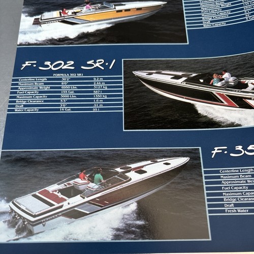 1986 Formula Boats Brochure Original-Vintage Thunderbird Performance Cruiser - Bild 9 von 10