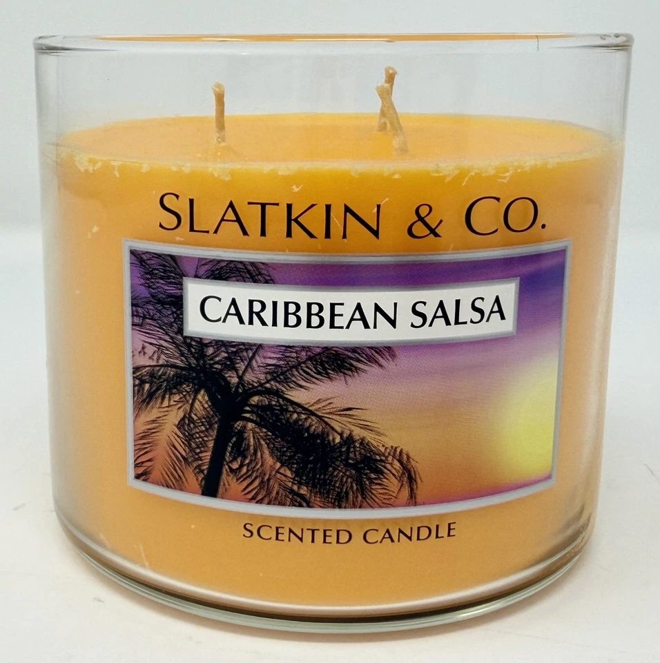 Bath & Body Works Slatkin CARIBBEAN SALSA Large Candle, 14.5oz READ DETAILS - Image 3 of 4