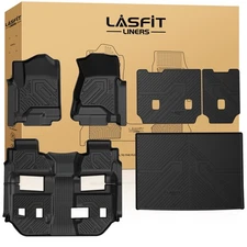 LASFIT Floor Mats for Chevrolet Suburban / GMC Yukon XL 2015-2020 Cargo Liner