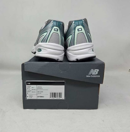 Women's 9 New Balance from Anthropologie 740 Silver Metallic New Spruce sneakers - Picture 2 of 11