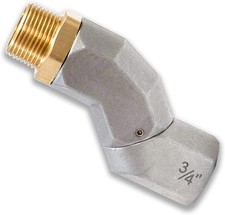 (3/4" NPT, 1PCS) Fuel Hose Swivel 360 Rotating Connector for Fuel -1-3/4" NPT