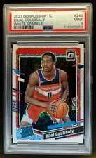 2023-24 Donruss Optic Bilal Coulibaly White Sparkle Prizm Rated Rookie 243 PSA 9