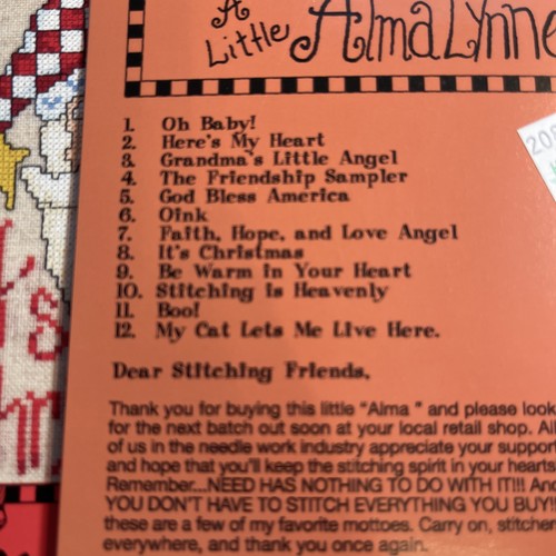 Boo!, It’s Christmas, Be Warm Cross Stitch Charts By Alma Lynne - Picture 8 of 8