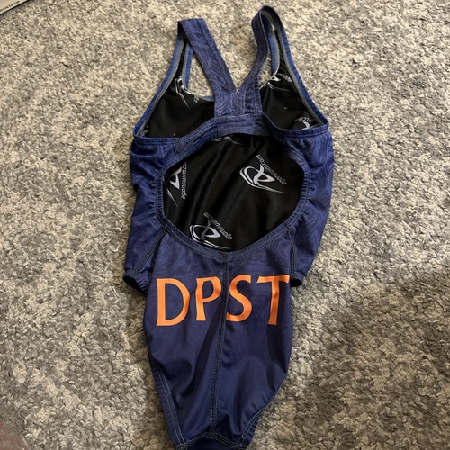 Agon Swimsuit 22 Youth Blue Max Resist Thin Straps Competition Seahorse - Picture 7 of 12